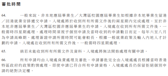香港各人才計(jì)劃審批時(shí)間要多久？最快獲批香港身份的是......？