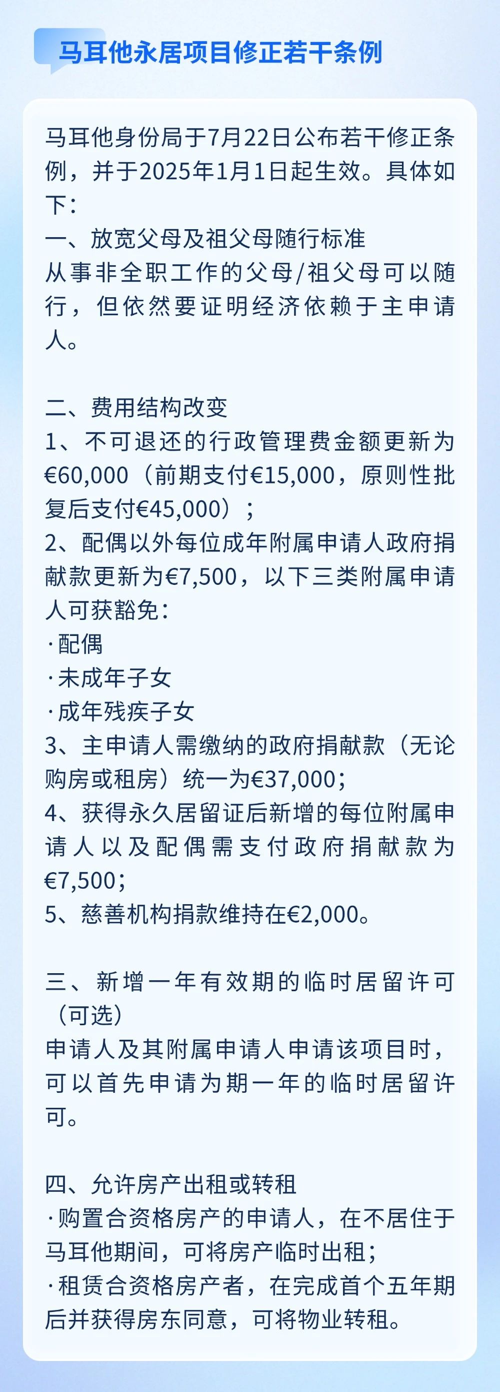 美國H-1B簽證配用完，無第二輪抽簽；馬耳他永居公布若干修正條例