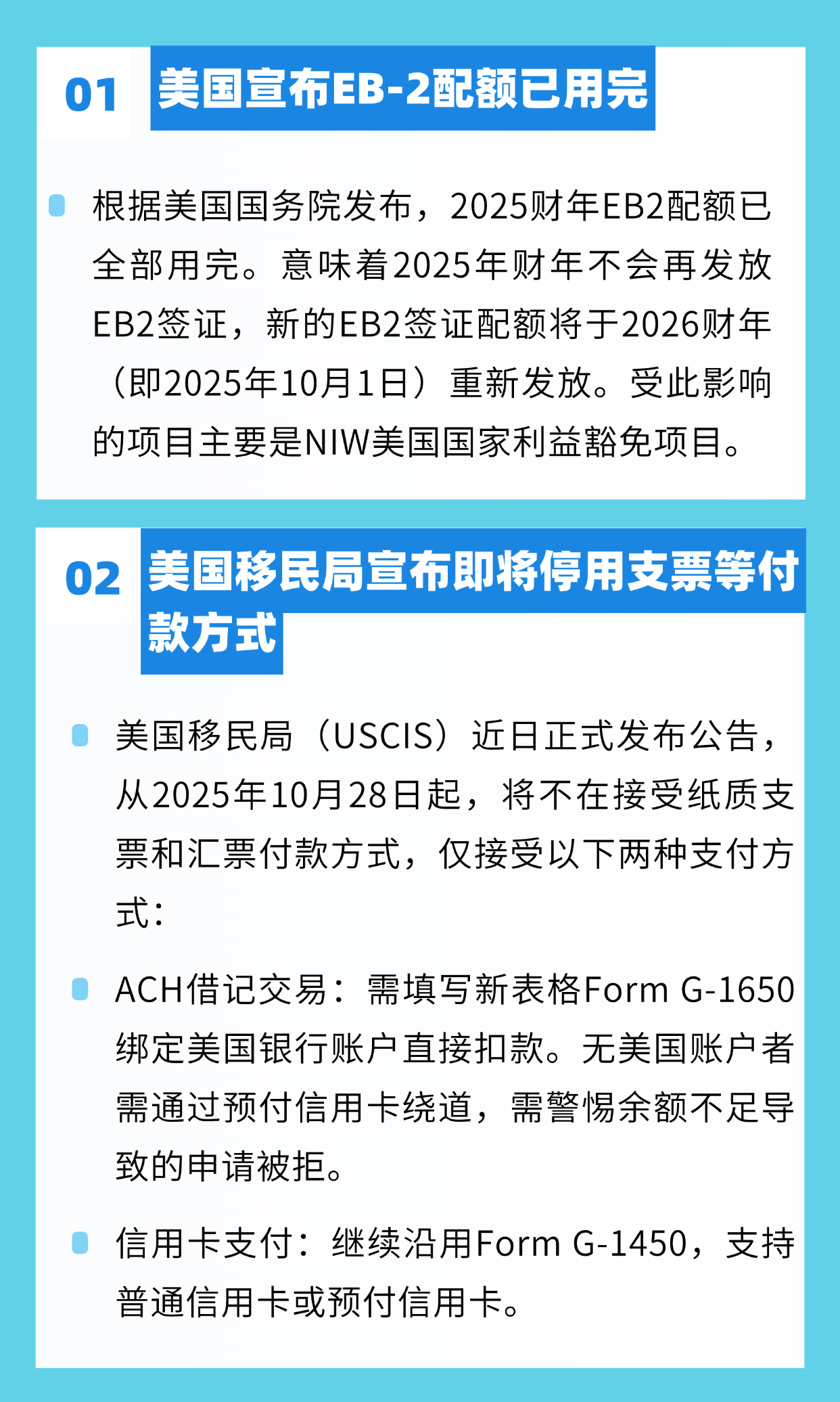 美國EB-2簽證配額已用完；圣基茨投資入籍項目4大改革